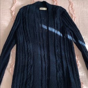 Navy Blue Hollister Cardigan